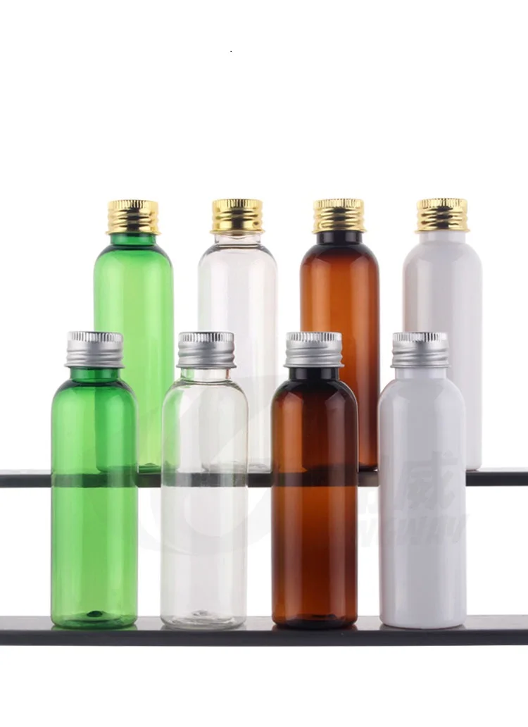 

220ml PET bottle with silver/gold screw cap and clear reducer,dropper container,plastic essential oil bottle,220ml PET bottle