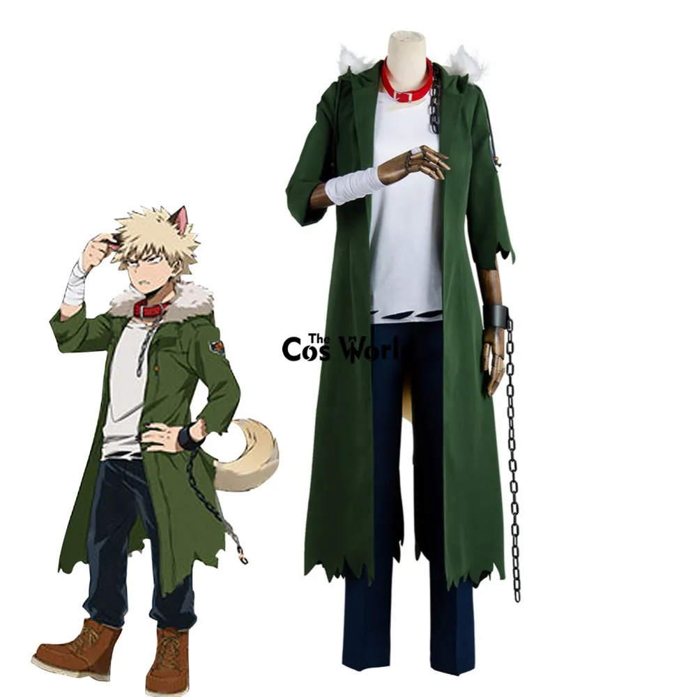 

Bakugou Katsuki Halloween Hallowmas Coat T-shirt Pants Uniform Outfit Cosplay Costumes