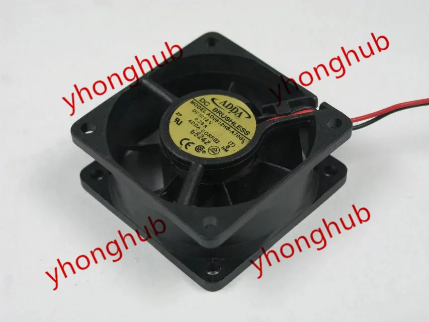 

ADDA AD0612HS-A70GL DC 12V 0.23A 60x60x25mm Server Cooling Fan