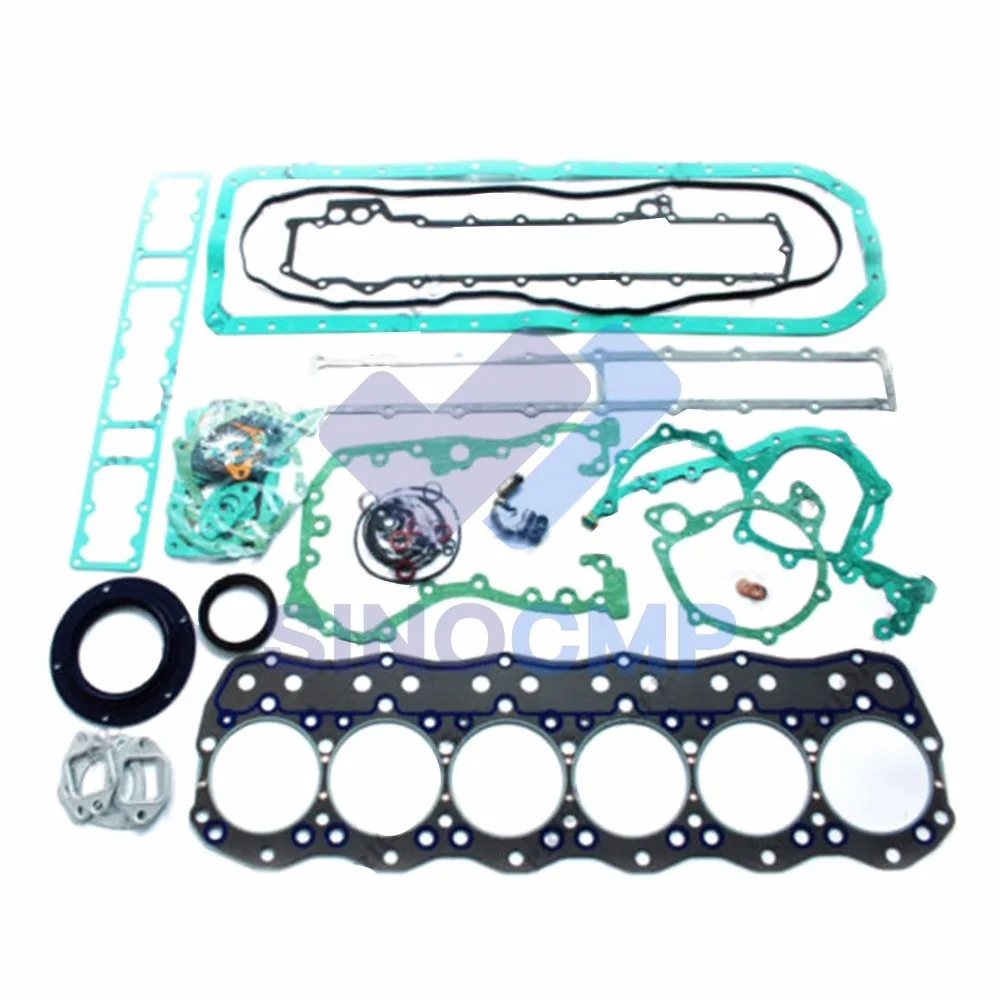 6D16 6D16T Engine Gasket Kit For Kobelco SK330 Kato Excavator