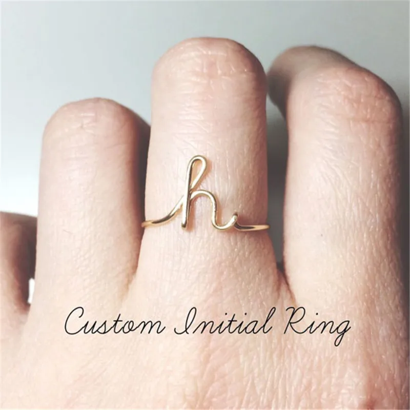 BUTEELUVV-A-to-Z-26-Initial-Letter-Midi-Rings-for-Women-Men-Jewelry-New-Design-Rose