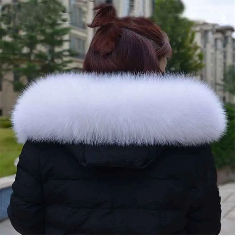 2024 hot 100%, real fur fox fur collar, fashion warm fox, white fur collar, natural fox fur collar.