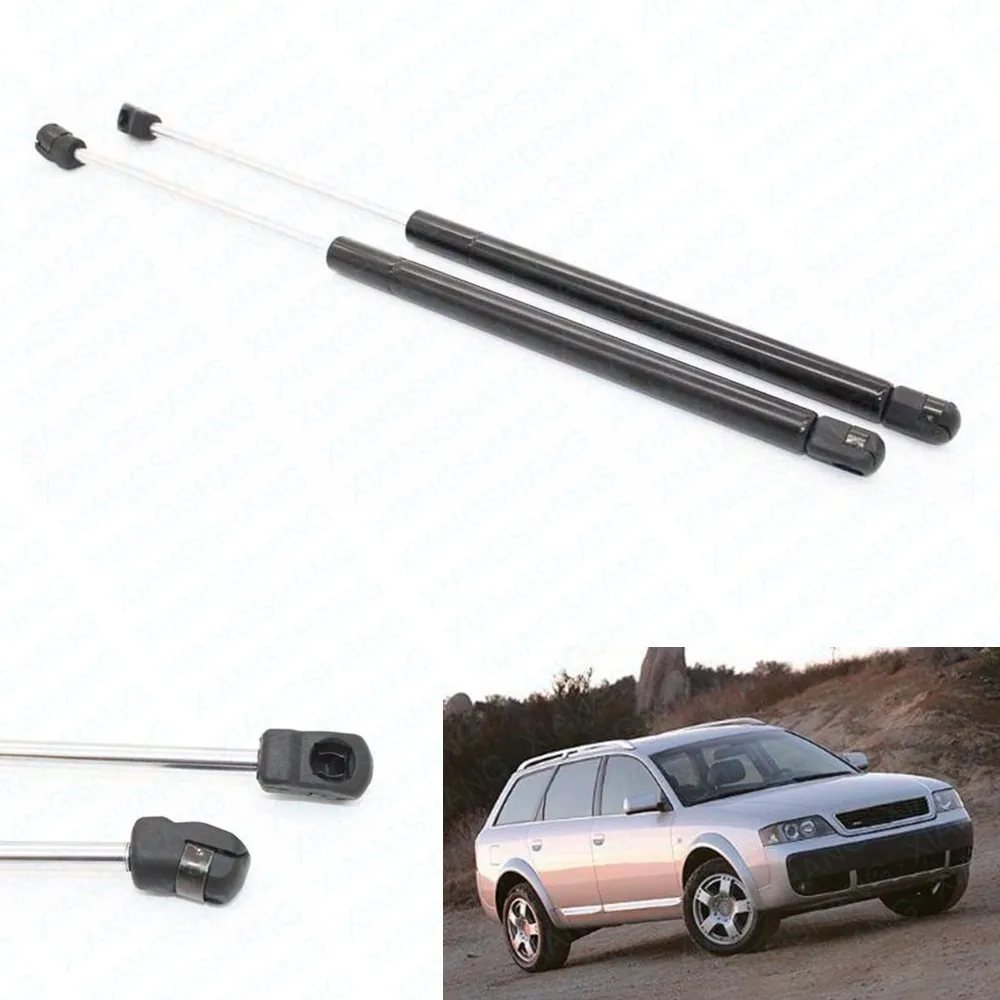 (2) Rear Tailgate Boot Gas Charged Struts Lift Support For 2002 2003 2004 2005 Audi Allroad Quattro Base Wagon 18.86 inches