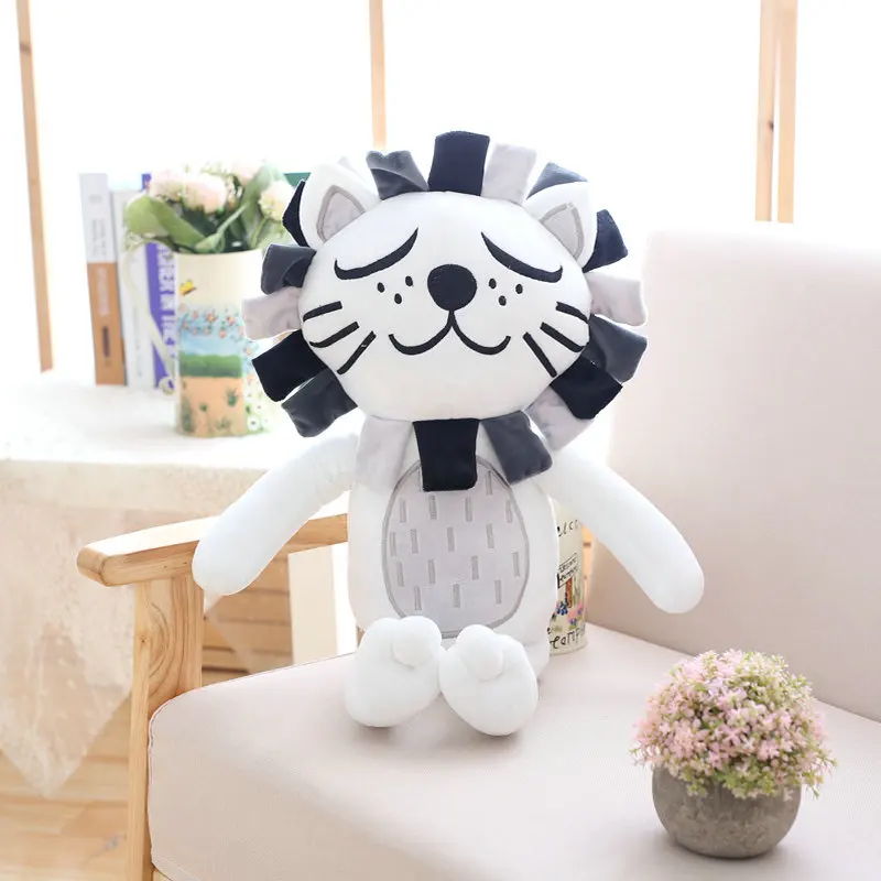 15.5 inch Kawaii Cat & Lion Plush Toys For Children Room Decor Stuffed Animals DOlls  Kids Baby Appease Doll Christmas Gift