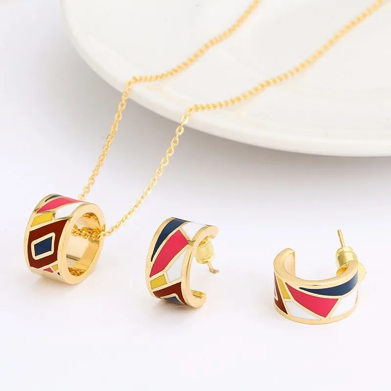 R&X Necklace/earrings Jewelry Classic Fashion Dubai Romantic Dieraden Women Trendy Anniversary Ensemble Bijoux Jewelry Sets Sets