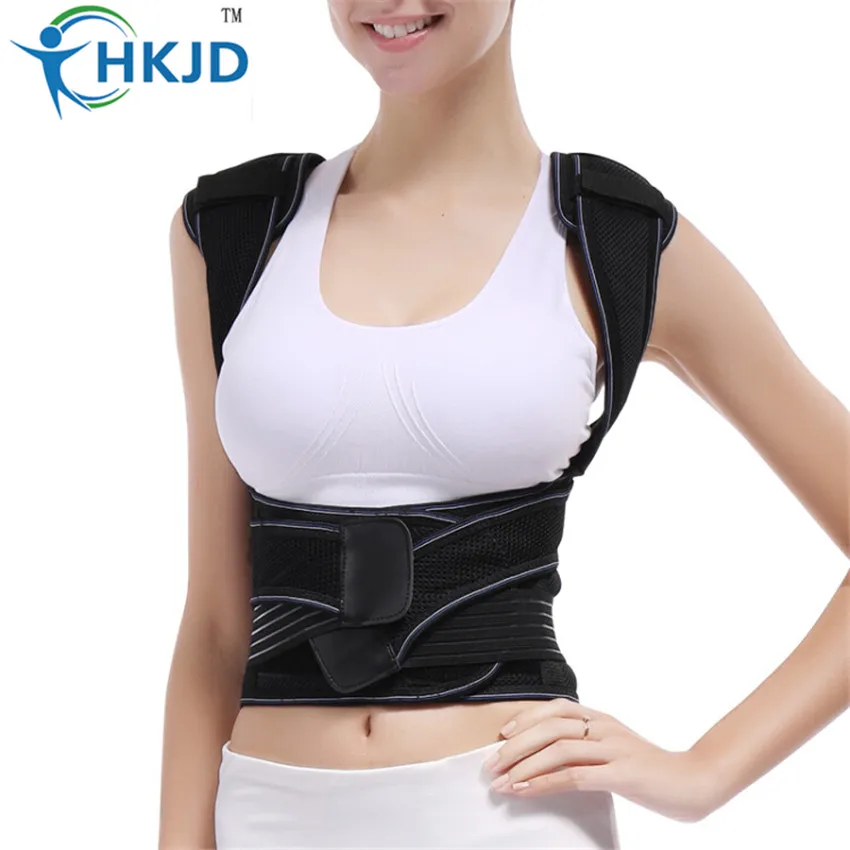 HKJD Breathable Back Brace Posture Correction Back Support Waist Support