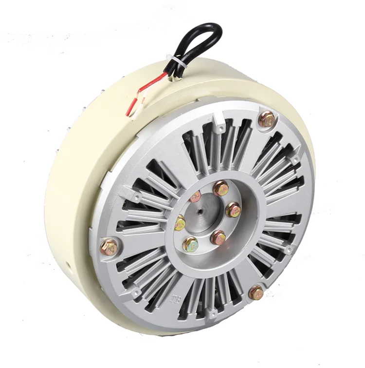Freno de un solo eje, embrague de polvo magnético de 2,5 kg, controlador de tensión de 24V, freno de motor de polvo magnético de doble eje único