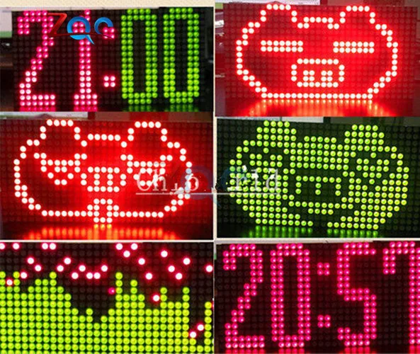 16*32 16x32 Dot Matrix Control Display Module DIY Kit Red Green Dual-Color Control LED Display Module Electronic Fun Kit