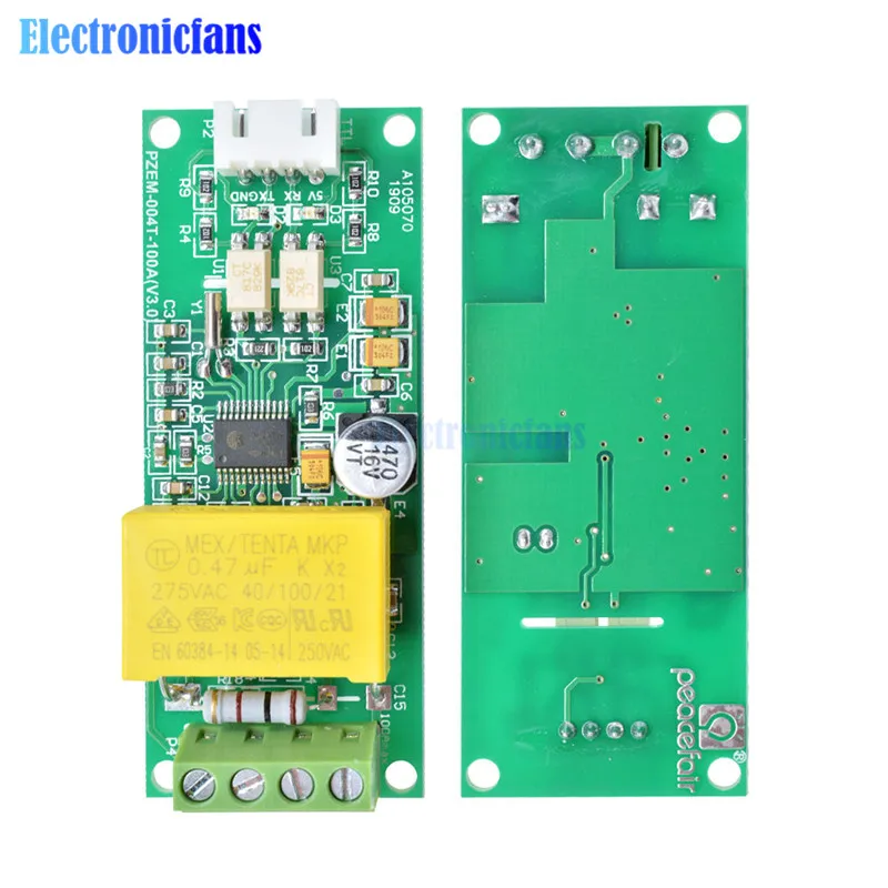PZEM-004T AC Digitaler Multifunktionsmesser 0-100A 80-260V AC-Stromtestmodul mit Spule für Arduino Power Volt Amp TTL – Detail 18