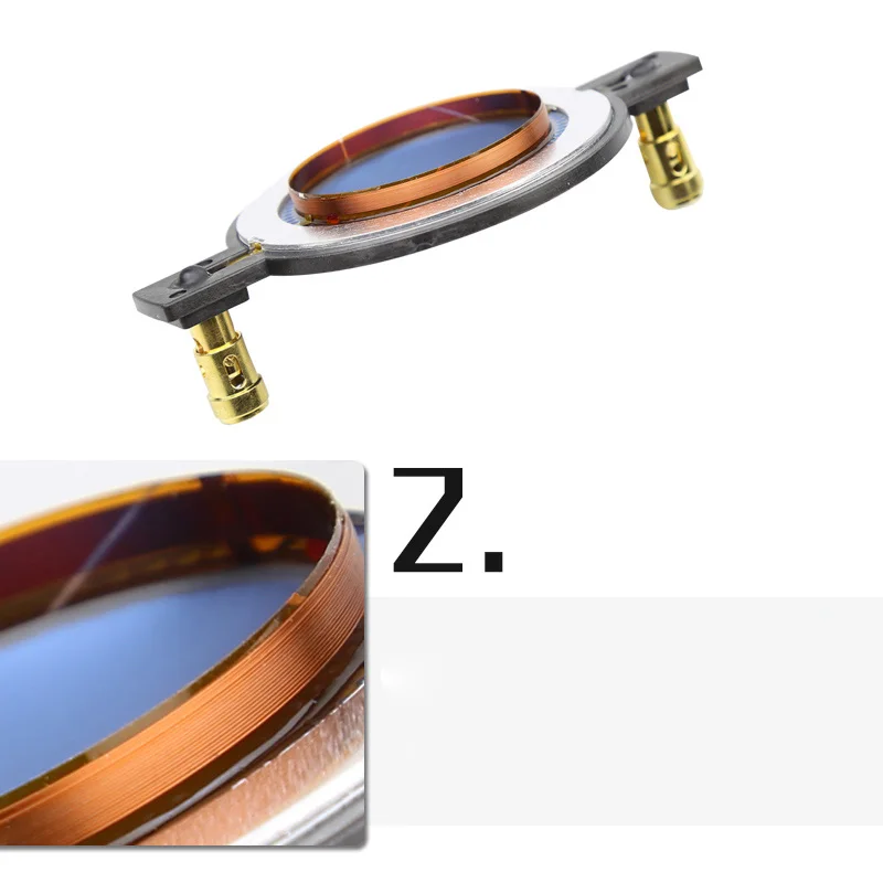 Аудиодинамик, 44 ядра, 44,4 мм, 44,5, твитер, тройная звуковая катушка, сменная диафрагма, высокочастотная мембрана, круглый купольный динамик