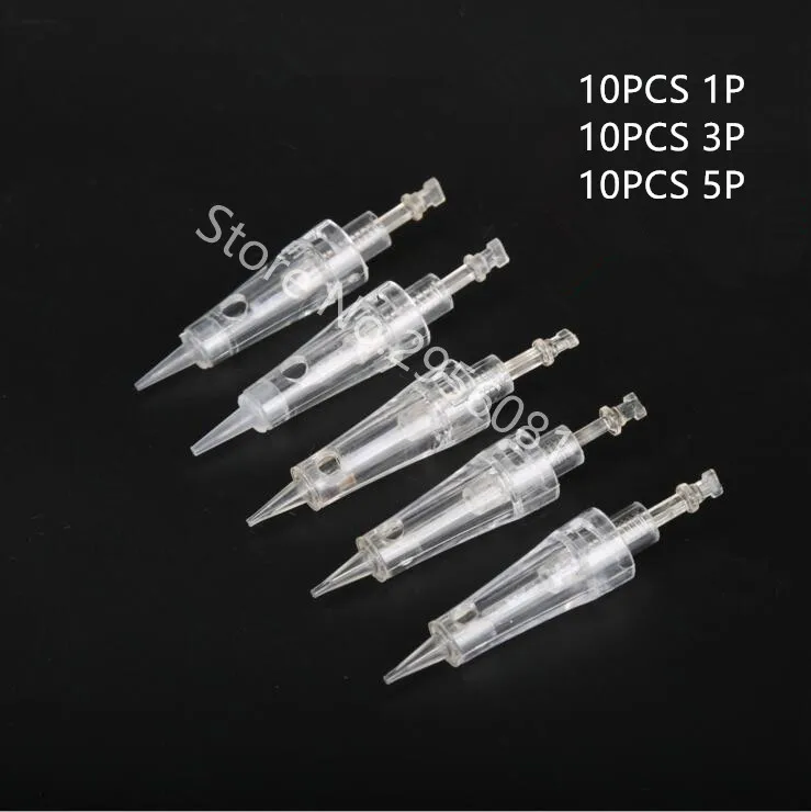 

10PCS 1P+10PCS 3P+10PCS 5P Cartridges Tattoo Needles Permanent Makeup Machine Needles Twist Lock for 3d Eyebrow lip Eyeliner