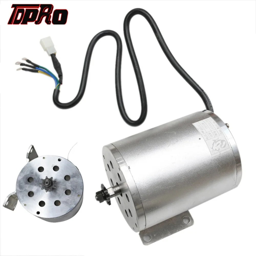 TDPRO New T8F 9T 48v 1800w DC Electric Brushless Start Motor 4500rpm Silver Non-Brush DC Motors For Buggy ATV Go Kart Dirt ATVs