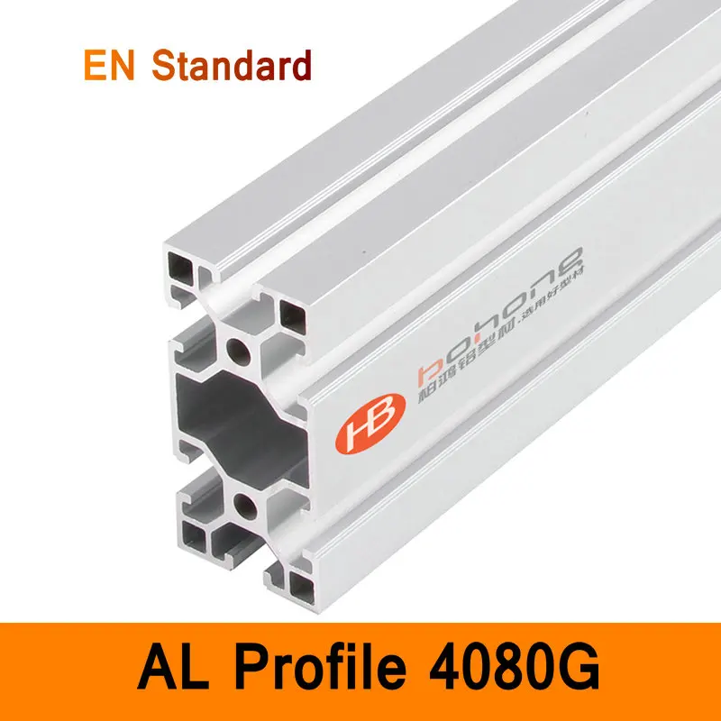 

4080G Aluminium Profile EN Standard Brackets DIY Industrial AL Extrusion Rectangle Shape CNC 3D DIY Printer Parts Linear Rail