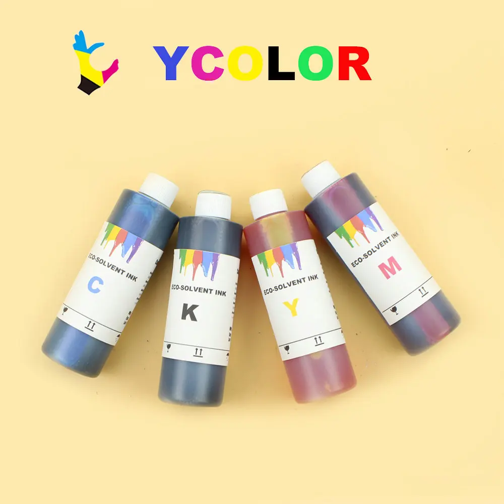 DGYCJLFP 250ML 4 Color/lot Eco-solvent ink for Epson DX4 DX5 DX6 DX7 for Roland Mimaki Mutoh eco-solvent ink