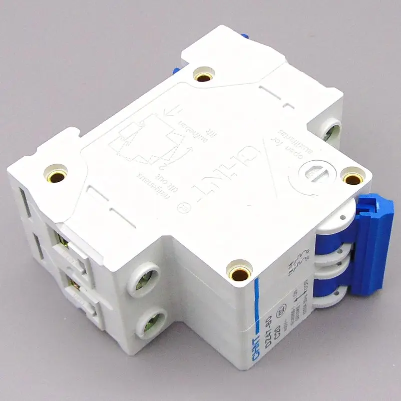 CHNT Circuit breaker Air switch MCB DZ47 2P 1A 2A 3A 4A 6A 10A 16A 20A 25A 32A 40A 50A 60A