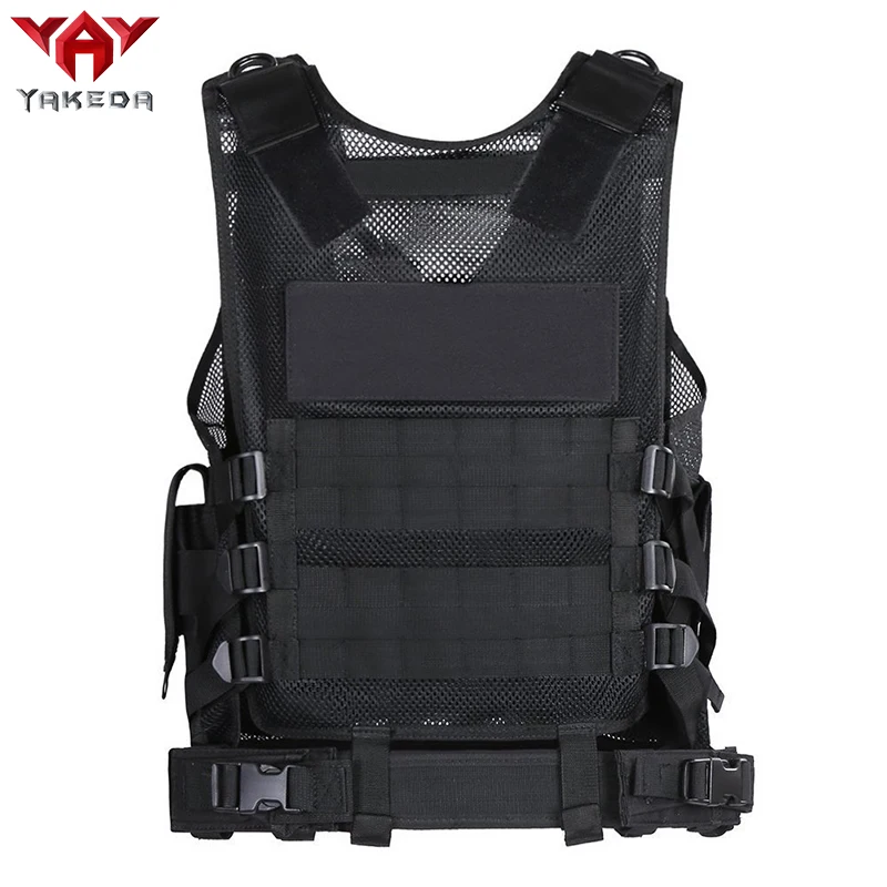 YAKEDA Police Military Tactical Vest Wargame Body Armor Sports Wear Hunting Vest CS Outdoor Products Equipment with 5 Colors