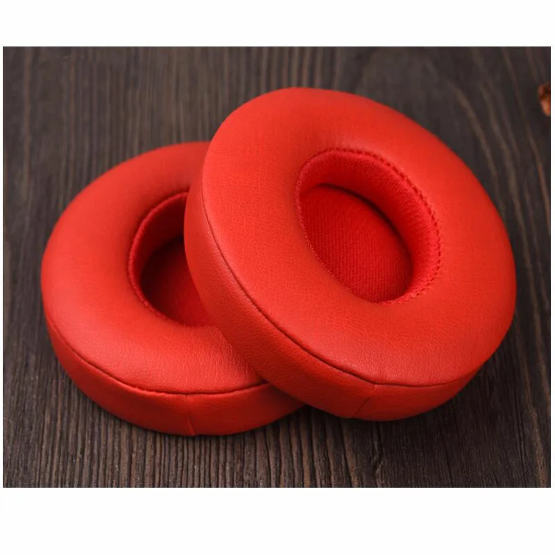 2pcs/pairs Leather Headphone Foam For Beats solo 2.0 Wired Version Headset Ear pads Sponge Cushion Replacement Covers Accoriess