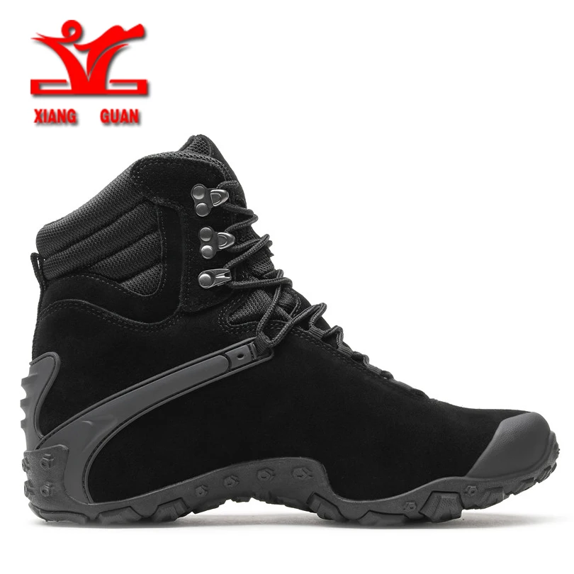 XiangGuan winter new Wear-Resistant Camping Men Boots Tactical Sneakers Climbing Waterproof Boots for men Women Hiking Footwear