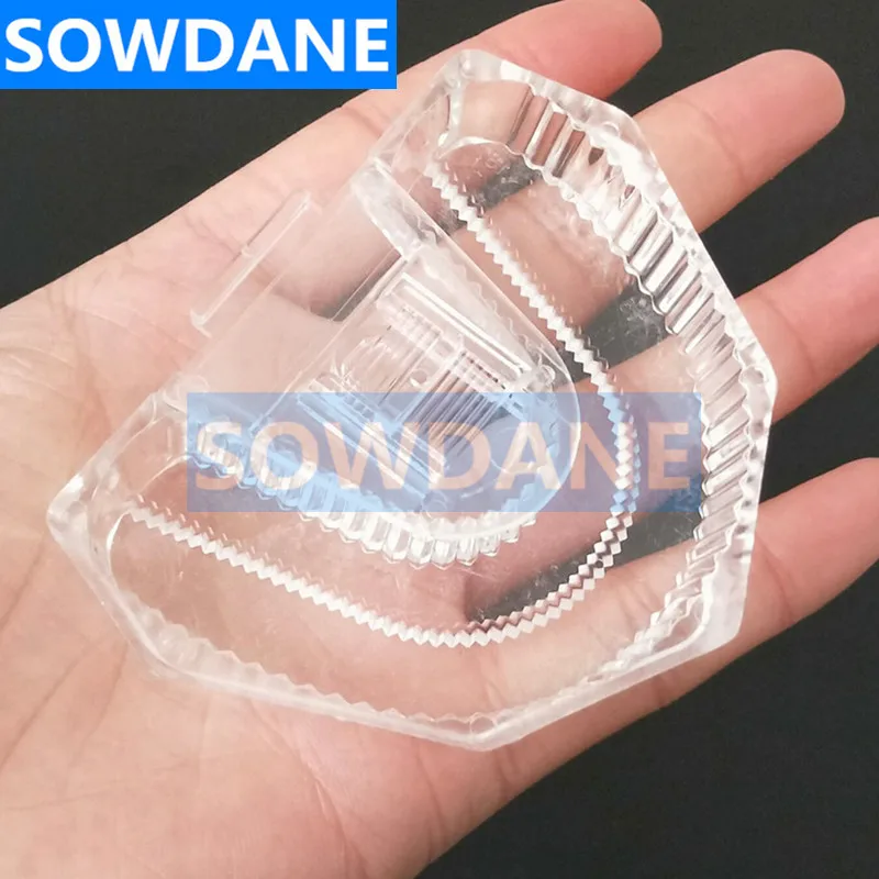 20PCS Disposable Plastic Dental Lab Laboratory plaster Mold Base Denture Tray Model Dental Sectioned Base Kit Transparent Clear