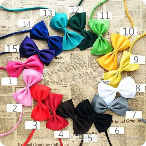 

Wholesale Pet headdress Dog neck tie bow Cat grooming Supplies Multicolor can choose