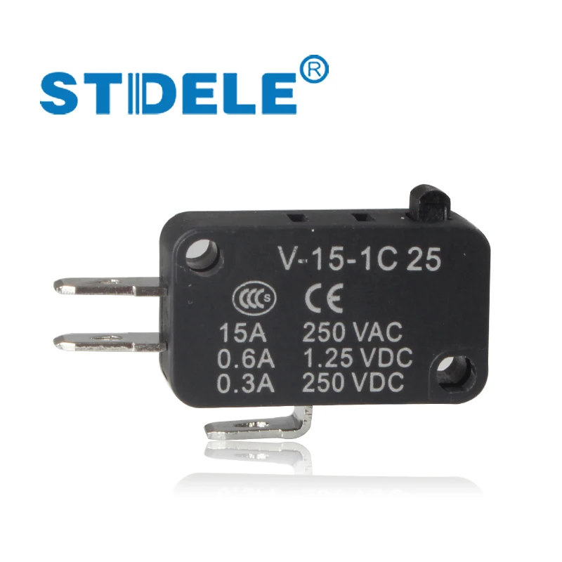 5 PZ Microinterruttore STDELE V-15.V-151.V-152.V-153.V-154.V-155.V-156.-1C 25 finecorsa interruttore di contatto d'argento