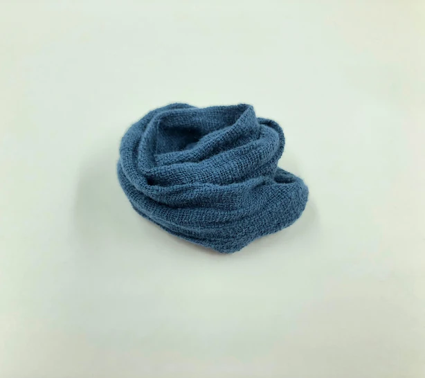 T02-X595 Blyth Doll clothes 1/6 dolls azone Accessories handmade blue scarf 1pcs