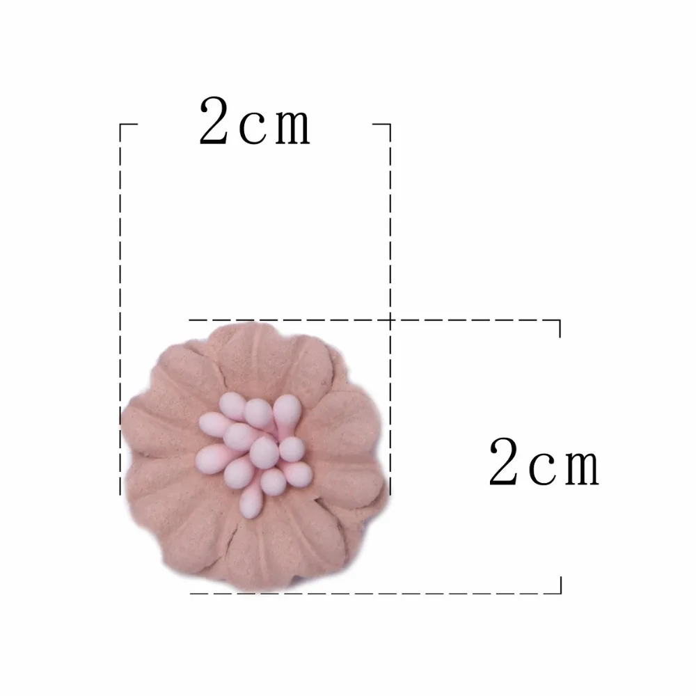 CHENGRUI F99, 2 cm, kwiat z tkaniny, naszywki, naszywki na ubrania, zapasy rzemieślnicze diy. Materiał rzemieślniczy, kwiaty do składania, zapasy rzemieślnicze, 10 sztuk/worek — zdjęcie 4
