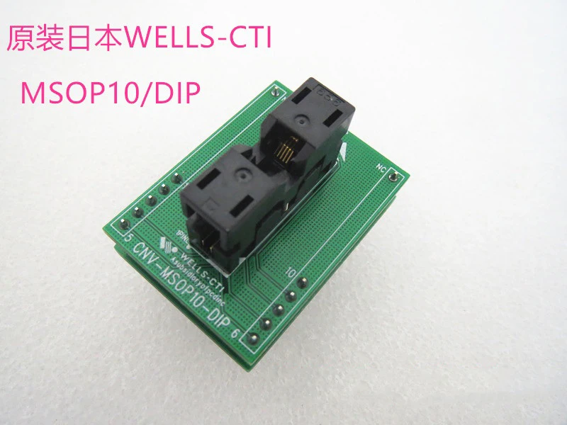 Opentop MSOP10-0.5/DIP PITCH: 0.5MM IC Burning seat Adapter Test Socket test bench