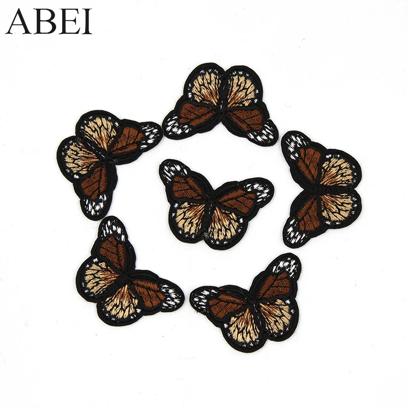 10pcs/lot Garment Decoration Butterfly Patches Iron On Clothes Applique Jeans Backpack Shoes Stickers Handmade Motif Badge Patch