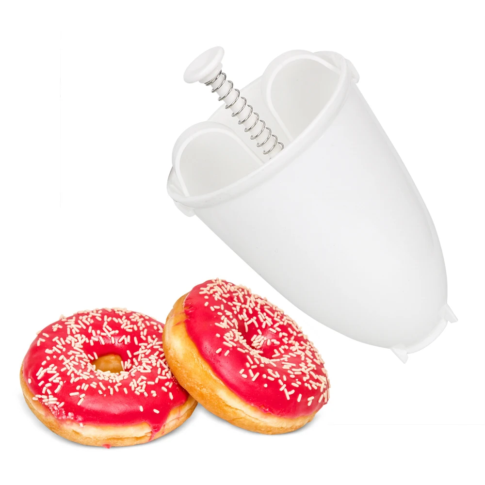 Máquina dispensadora de gofres Manual para hacer rosquillas, máquina de gofres de plástico, ligera, fácil y rápida