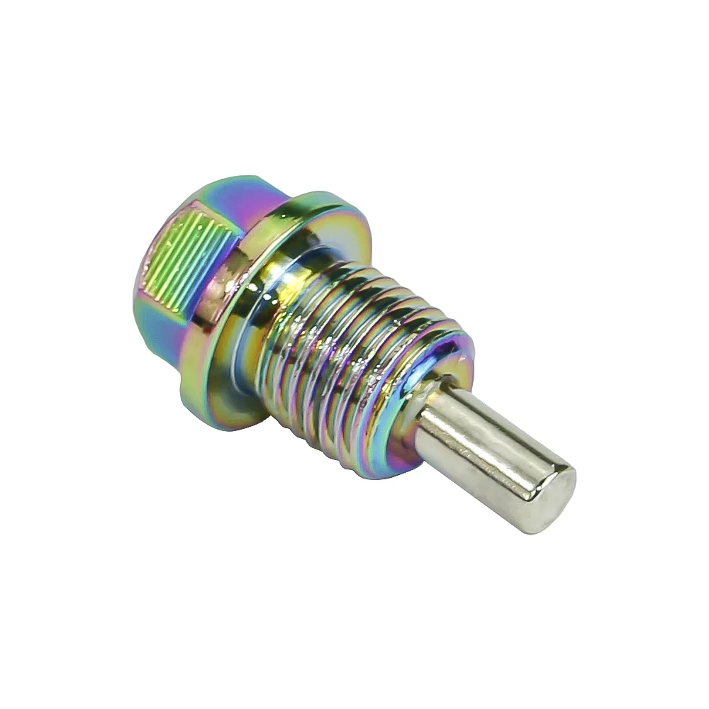 M20 M16 M14 M12*1.5 / 1.25 Aluminum Neo Chrome Magnetic Oil Drain Plug Oil Drain Bolt Oil Sump drain plug nut