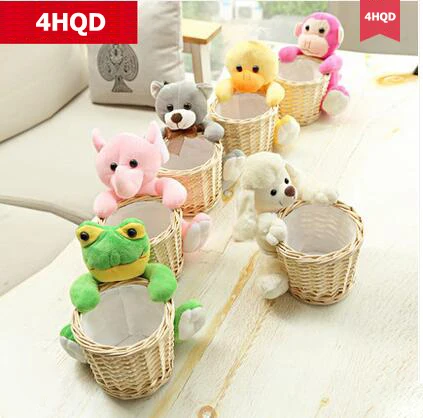 

Derlook Key Storage Basket Desktop Storage Box Knitted Storage Basket Wicker Rattan Storage Pen