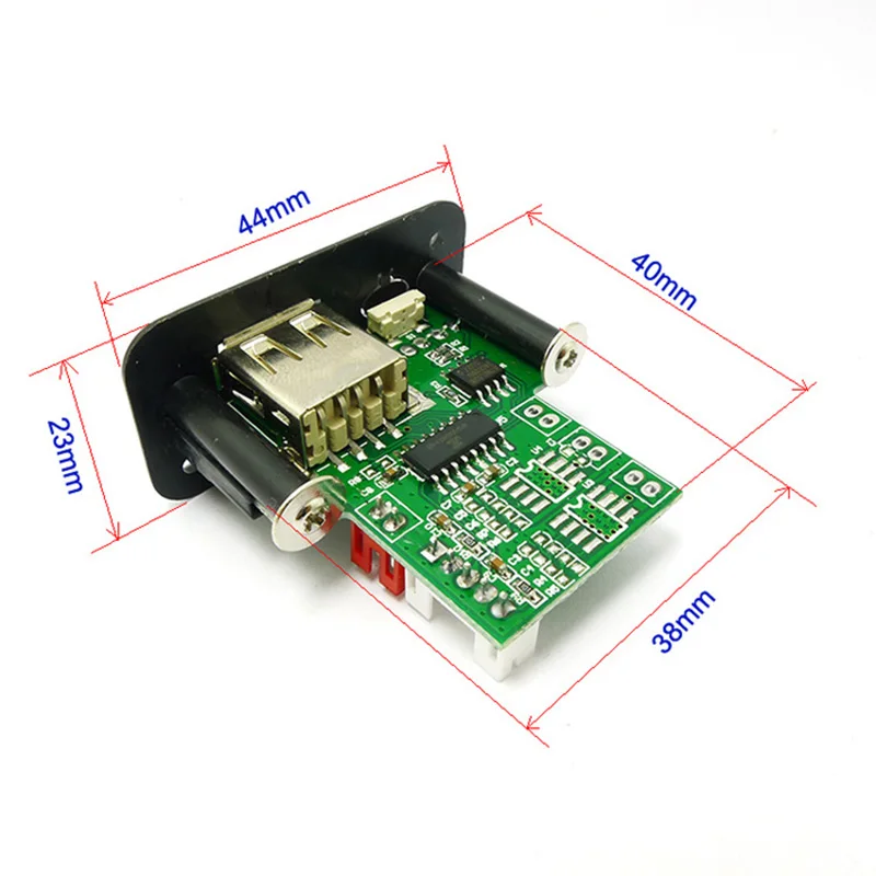 Placa decodificadora de altavoz, amplificador USB con cable de Control remoto, Mini 5V, 3 W x 2, módulo de decodificación MP3, WAV U disk, tarjeta TF