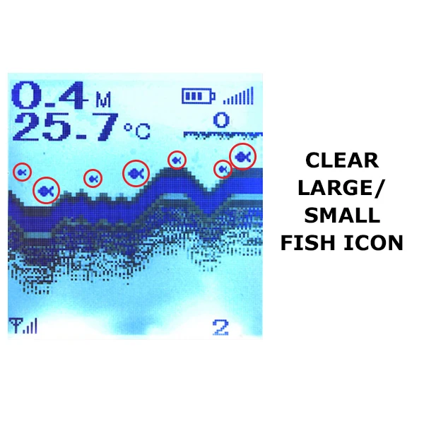 FF718Lic-W LUCKY Color Screen Fish Finder Wireless Fish Finder Rechargeable Battery 100m Operational Range Waterproof