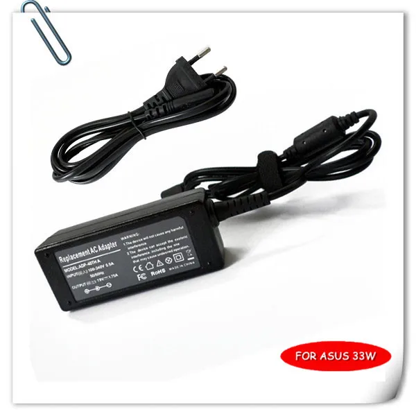 AC Adapter Notebook Charger For Asus S200E-0143KULV987 S200L3217E S200LI2365E X102B X102BA X200 X200L ordenadores portatiles 33W