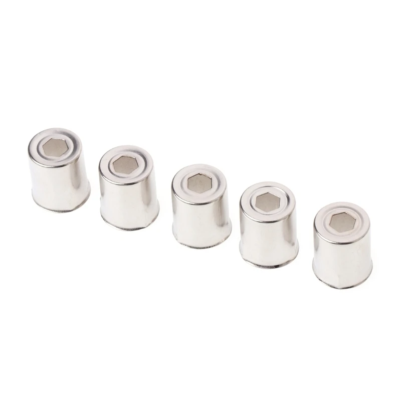 5pcs/set Acél kupak Mikrohullám Sütőkemence Kicserélés Menet Terrier magnetron Ezüst- Tónus 19QE