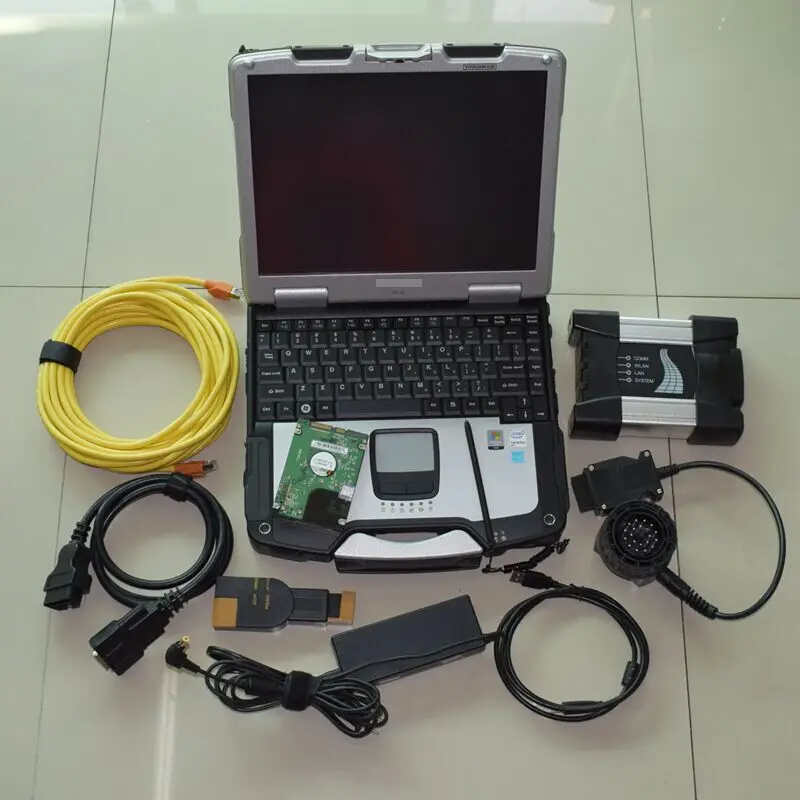 

Сканер 2025 ДЛЯ BMW Icom Next WIFI Компьютер Toughbook CF-31 i5 Программное обеспечение для ноутбука 1 ТБ Жесткий диск HDD Windows 10, готовый к использованию