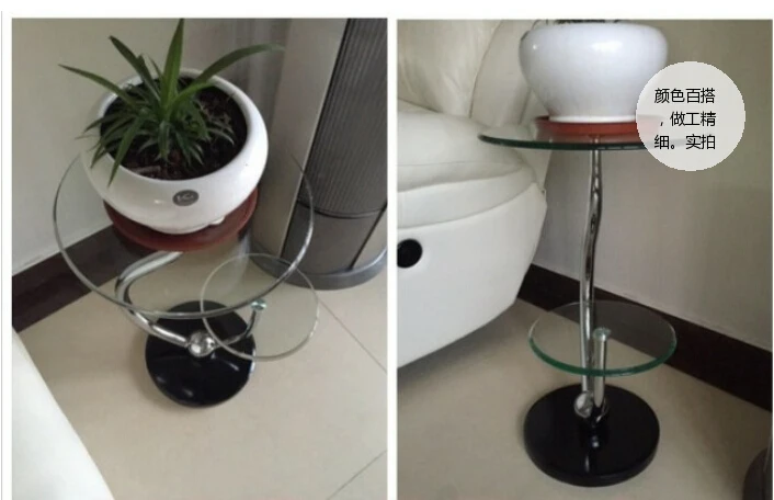 Gehärtetem glas kleine tee tisch