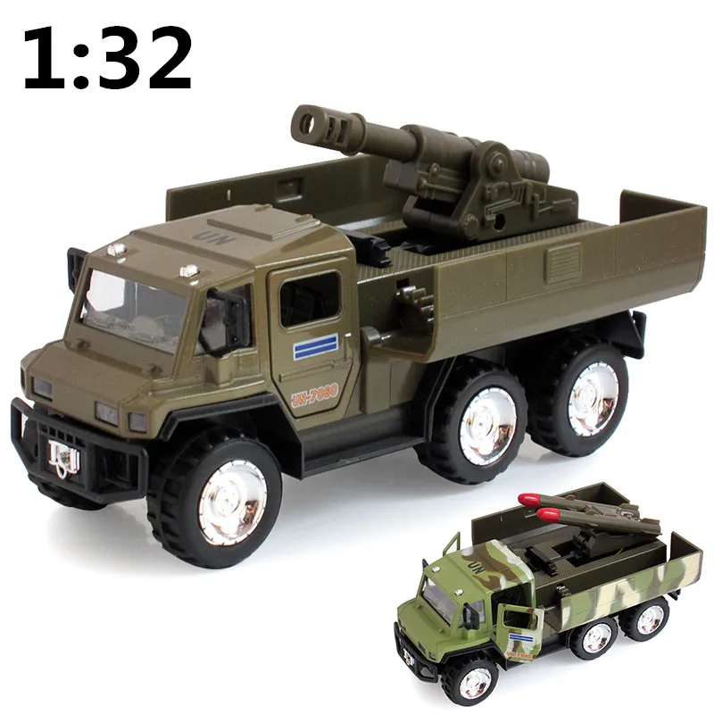 

1:32 alloy toy model military, stealth tanks, missile launchers, armored all-terrain military children, free shipping...