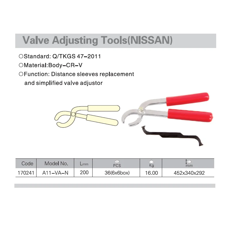 Jetech 1-pcs professional valve adjusting tool for Nissan valve adjustment tools adjust wrenches pliers engine repair Cr.V steel