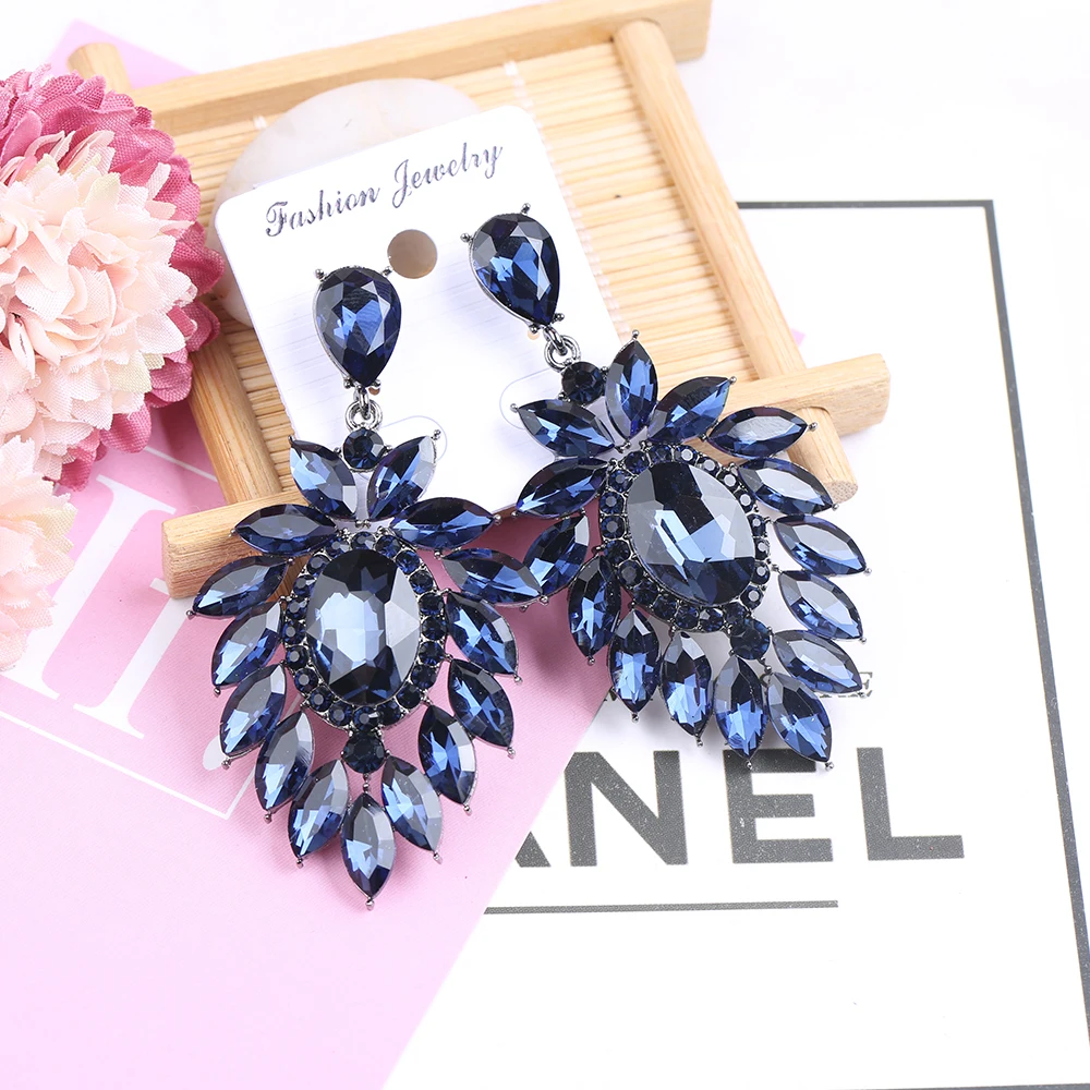 VEYO Crystal Dangle Earings Elegant Royal Retro Fashion Jewelry for Women Classic Pendientes New