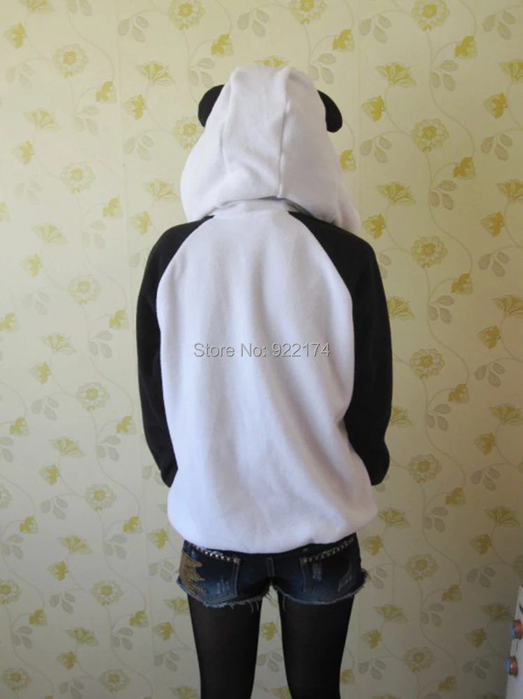 2024 Lente Nieuwe Panda Hoodie Jas Dame Dier Hoodie Panda Vrouwen Jassen Sweatshirt Met Oren Cosplay Dier Hoodies