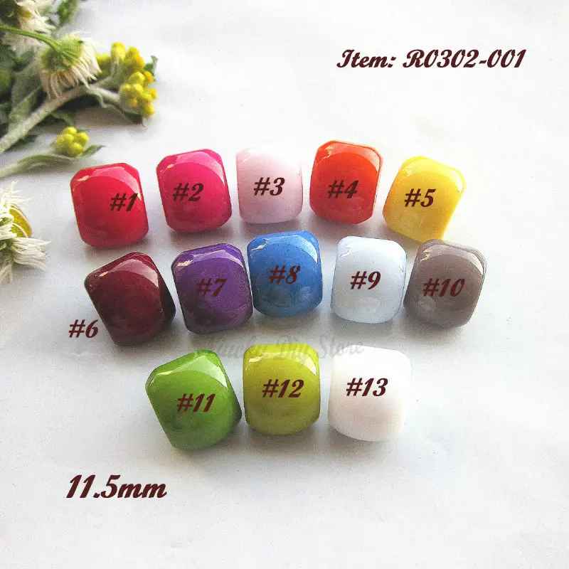 Sewing buttons 60pcs 11mm mixed color / 1 color square candy shirt buttons children cardigan sweater button sewing material