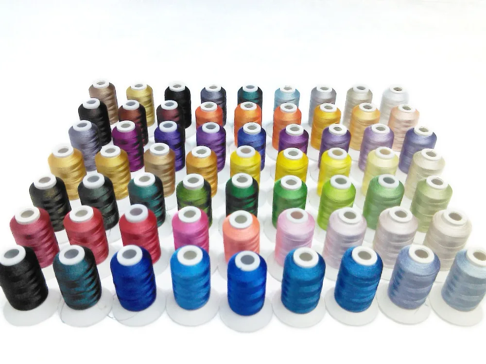 63 Different Brother Colors Embroidery Machine Thread 550Y each for Sewing Embroidery Quilting