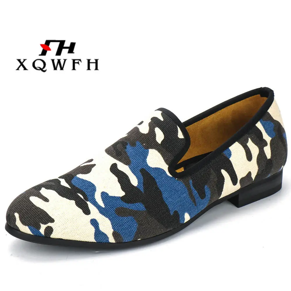 New Fashion Camouflage Men\'s Shoes Smoking Slipper Comfortable Breathable Men Casual Shoes