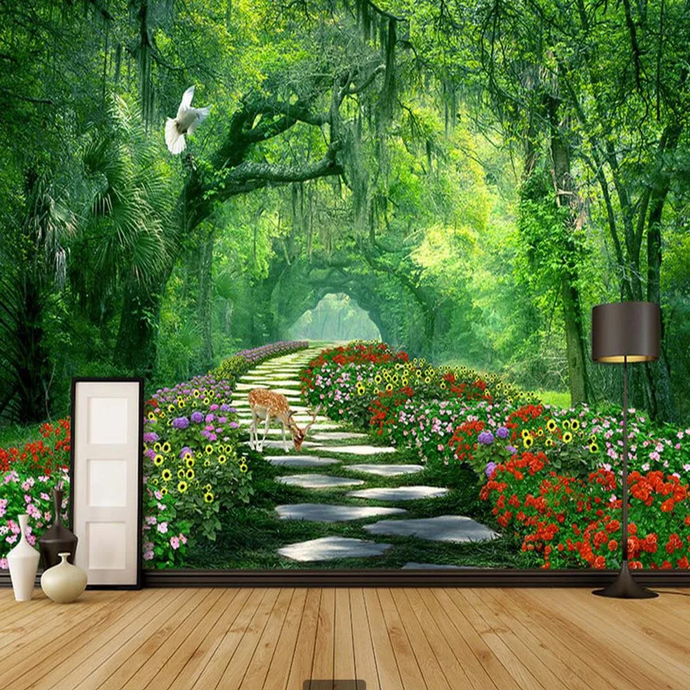 

Nature Tree 3D Landscape Mural Photo Wallpaper for Walls 3 d Living Room Bedroom Home Wall Decor papel de parede 3d