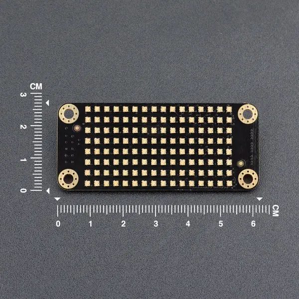 Для Gravity I2C 8x16 RGB светодиодная точечная матрица, лицевая панель, светодиодный дисплей 8*16, 7 цветов, подходит для контроллера Arduino, кабель I2C/moар