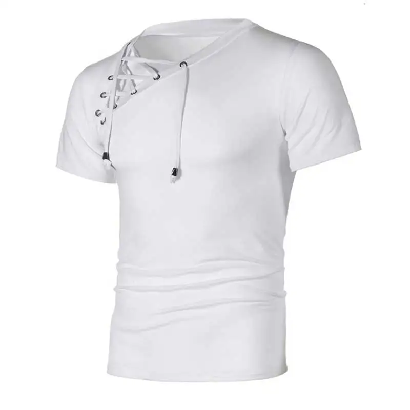 Fashion sideband men t-shirt solid solor new summer short sleeve t shirts hip hop tops tees slim fit camisetas hombre MY066