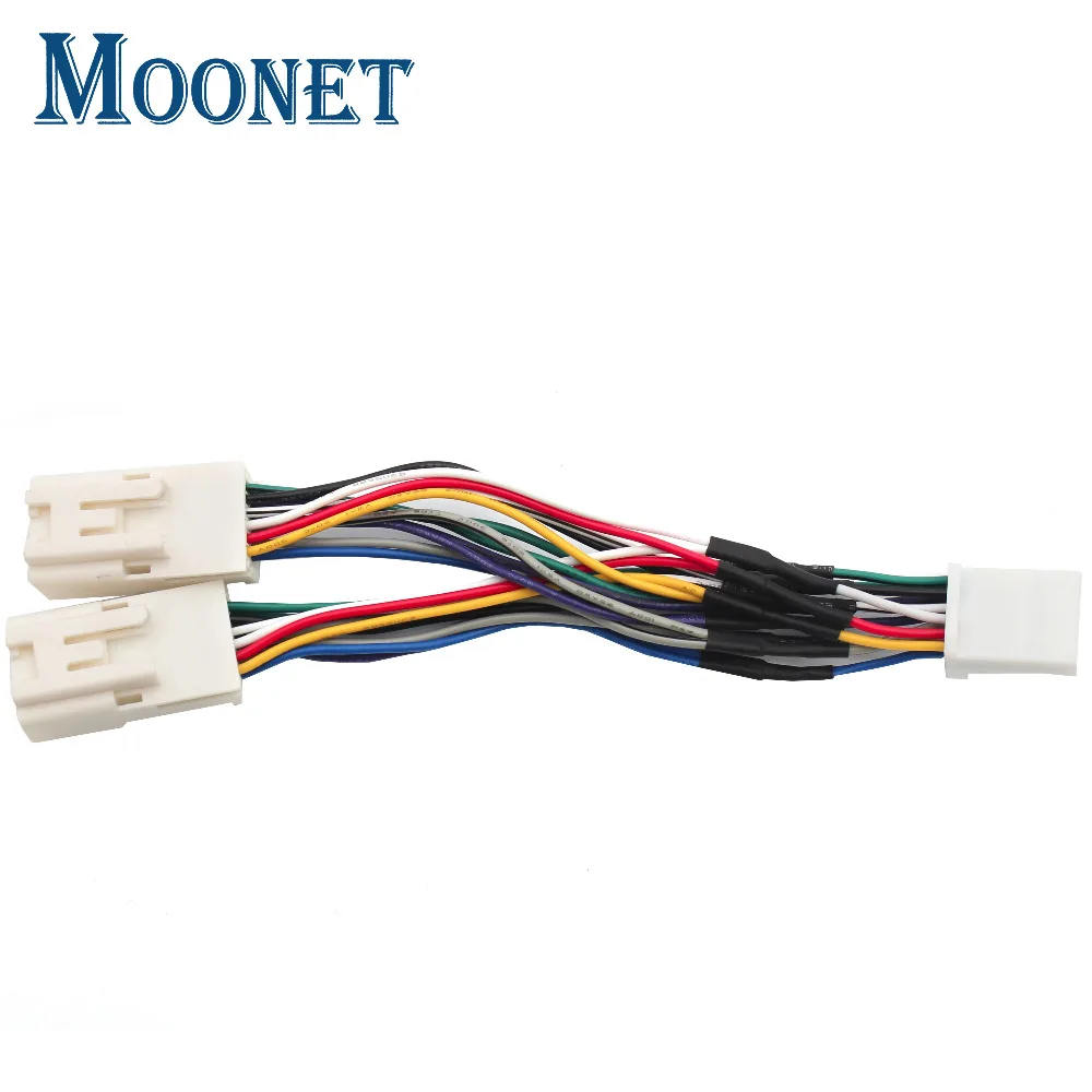 Moonet Car Navigation Retention Y Cable Harness for Toyota (6+6)Connector 03-14 Toyota Camry Corolla Highlander RAV4 Yaris QX996