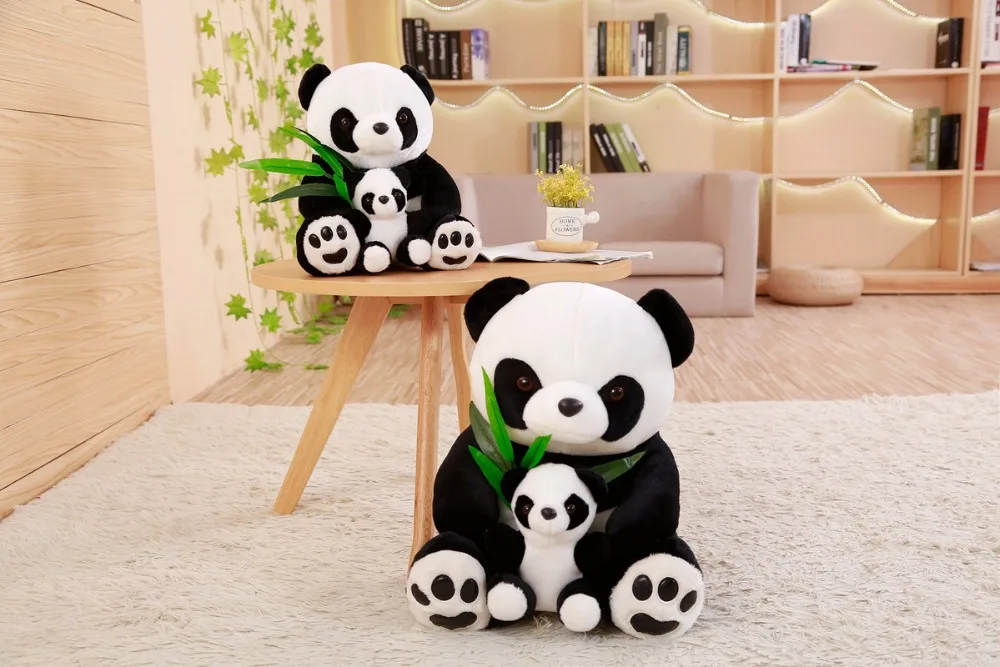 Neue Plüsch-Panda-Spielzeuge, niedliche Stofftierpuppe, Mutter und Sohn, Spielzeug, Geschenk für Kinder, Freunde, Mädchen, Heimdekoration, Weihnachtsgeschenk – Detail 12